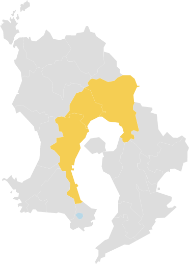 外壁・屋根・内装塗装の対応エリア