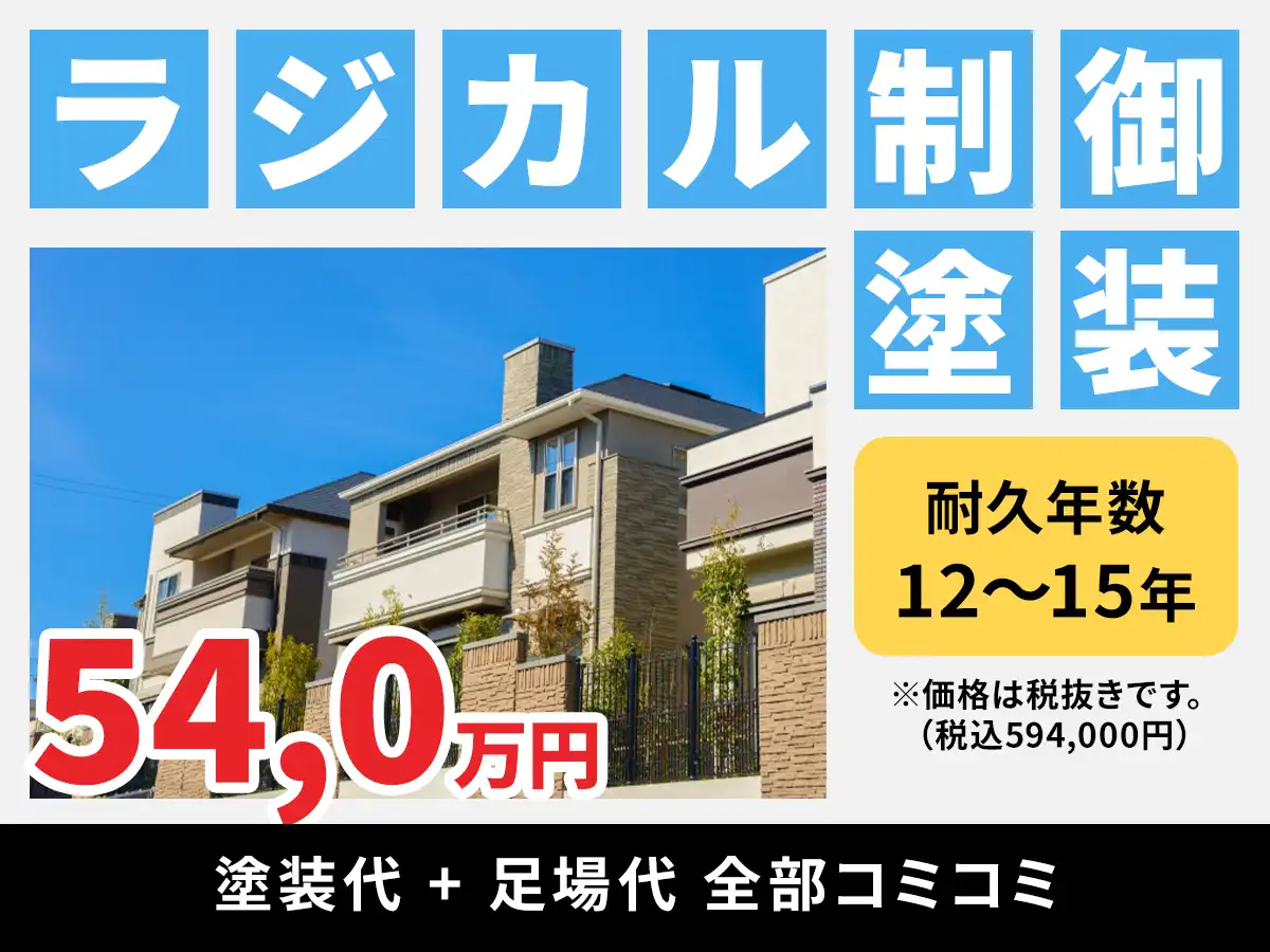 屋根塗装にもラジカル制御塗料